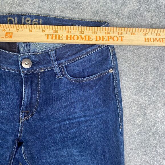 DL 1961 Jessica Skinny Jeans Size 26 4 Way Stretch 360 Comfort Dark Wash - Picture 4 of 13
